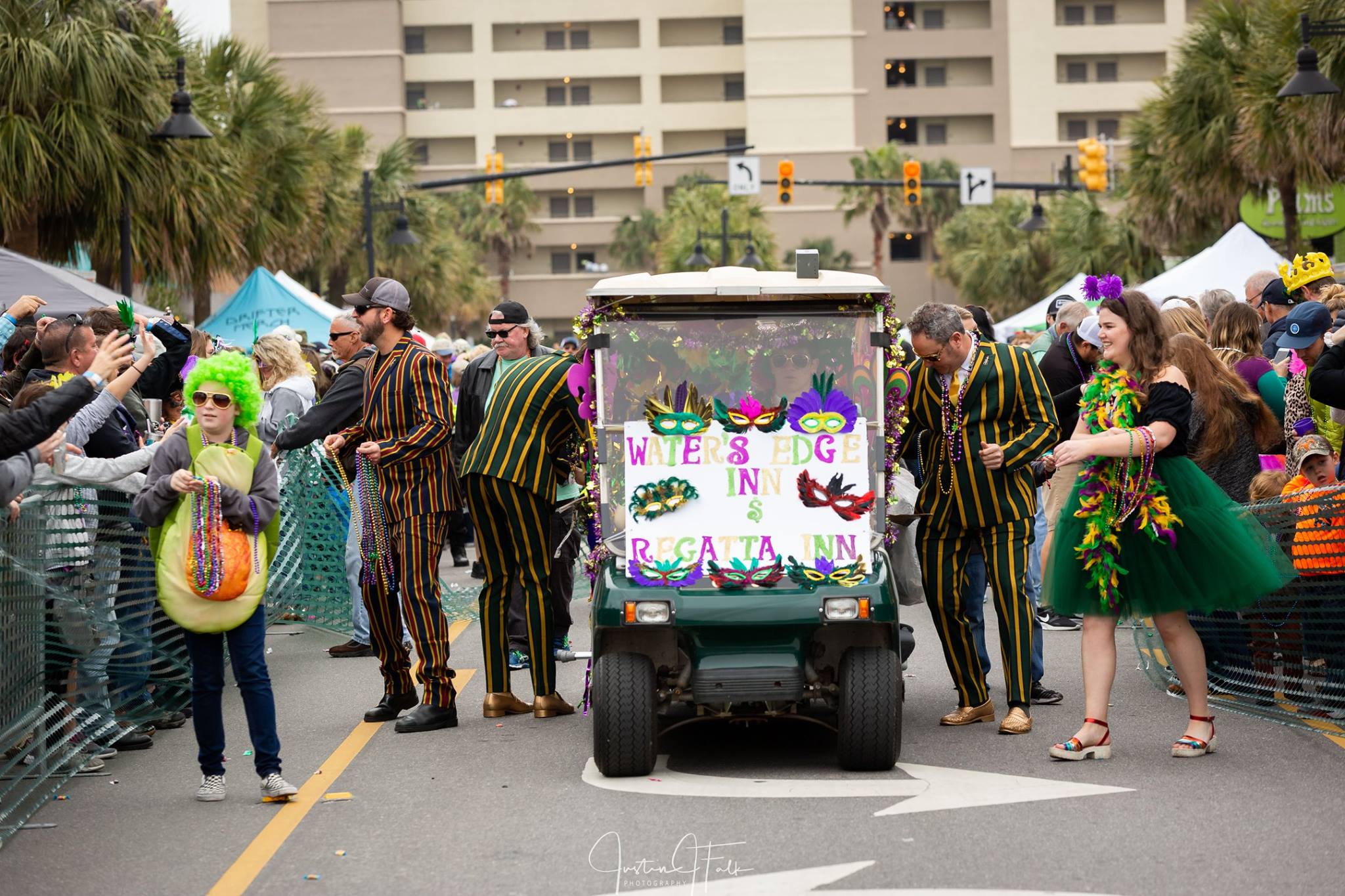 Mardi Gras Golf Cart