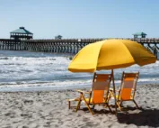 Beach Chairs at Folly Pier